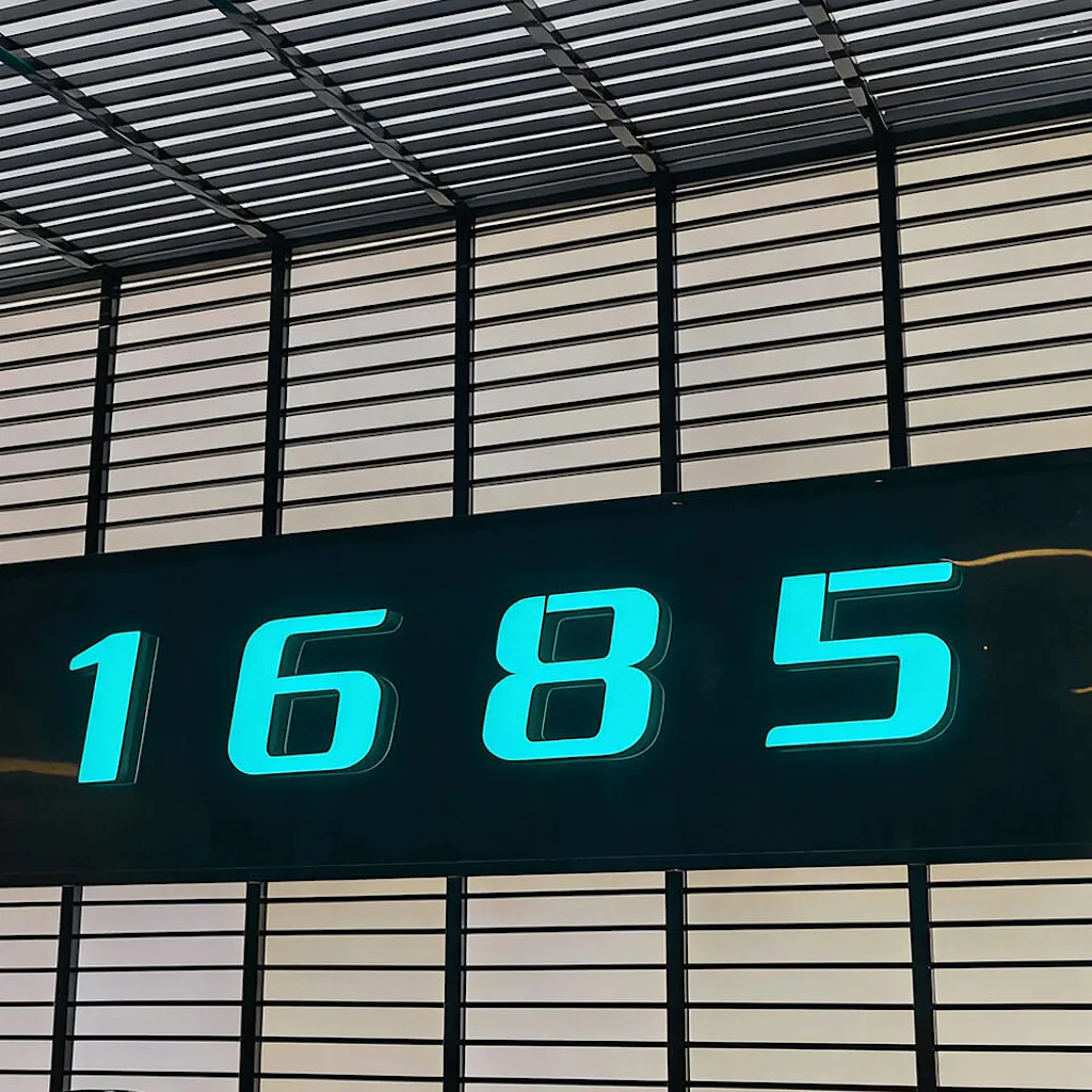 Lighted House Number Sign - Customizable LED Address Plaque for Home, Perfect for Night Visibility & Curb Appeal