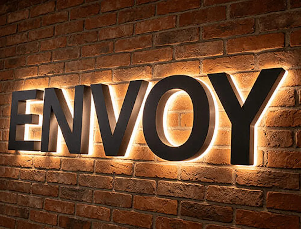 Lobby Signs BackLit Signage Office Signs Metal Signs Custom 3D Logo Business Name Signs Wall Logo Illuminated Channel Letters Manufacturer