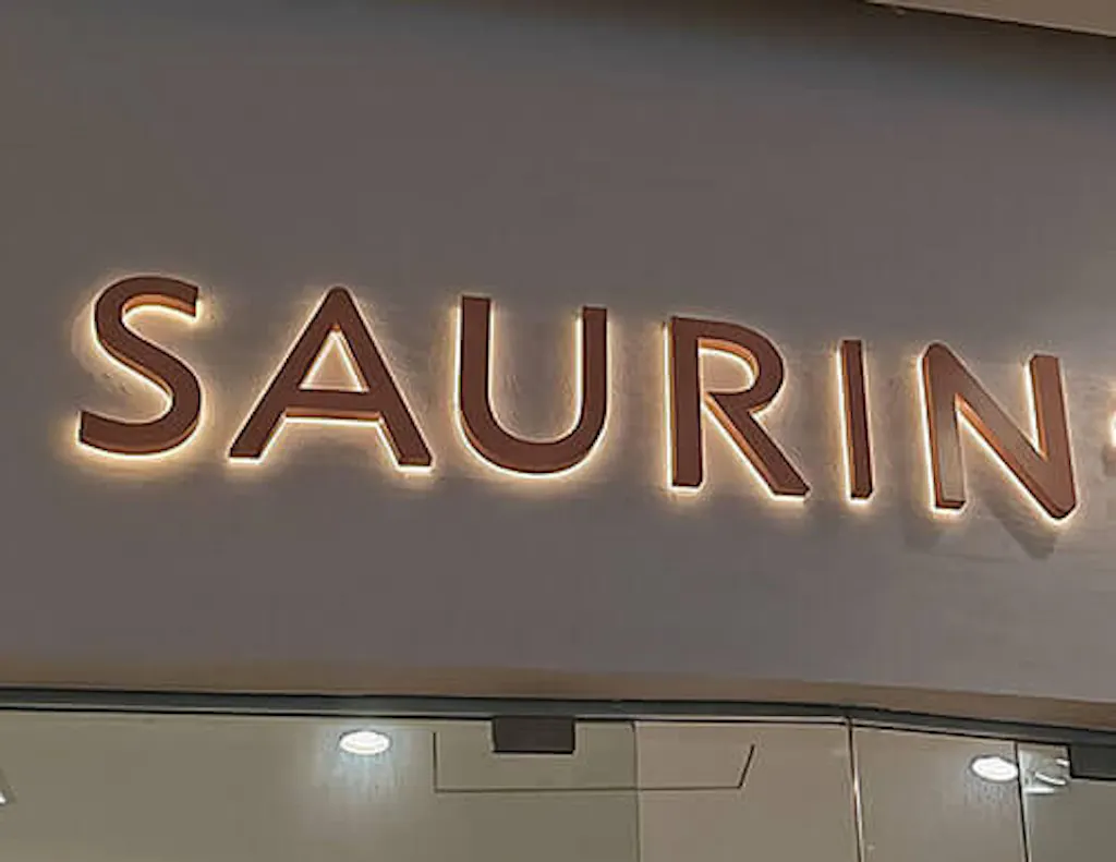 Custom Led Company Sign Metal Backlit Signage Back Lit Letters LED Storefront Signs Outdoor Illuminated Business Signs