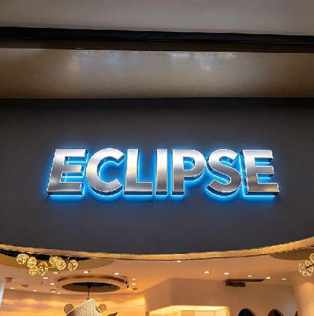 Illuminated Sign Board Light Up Signs Designed LED Light Panels & Signage Backlit Office Signs 3D Metal Sign with Halo Effect