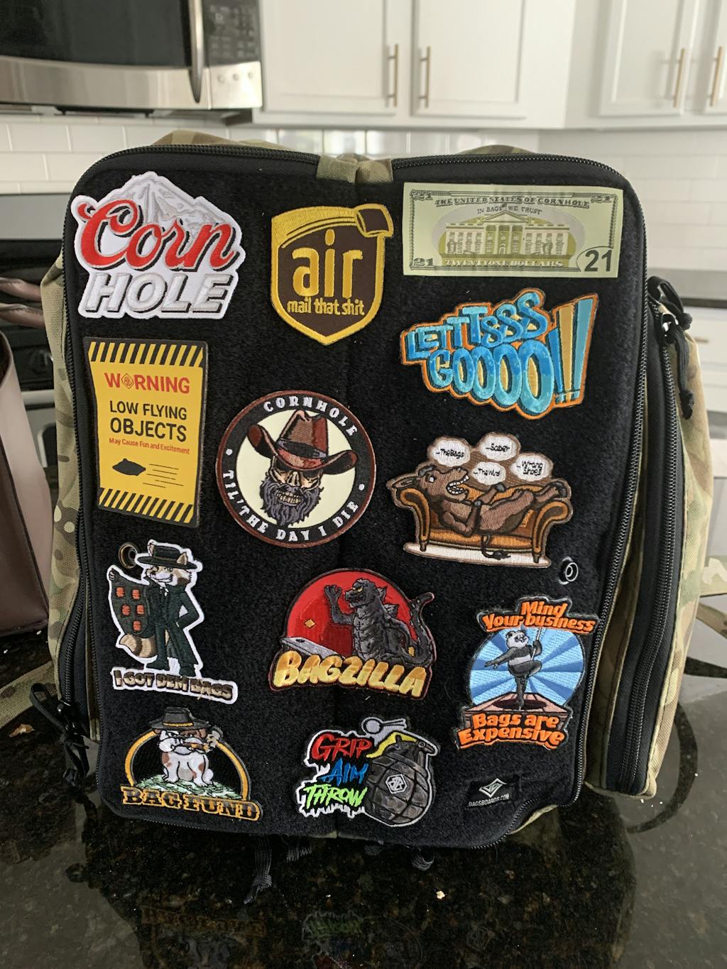 Cornhole Patch Cornhole Therapy Velcro Patch Bags Boards