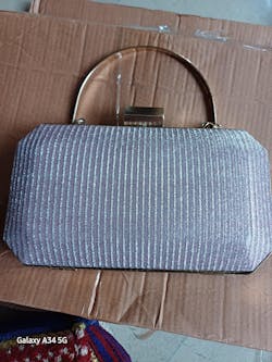 Blush Shimmer Clutch