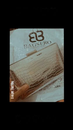 crocodile square Clutch