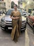 Galaxy | Metallic Gold Tissue Saree