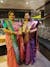 Violet & Golden Zari Woven Kanjivaram Saree With Blouse