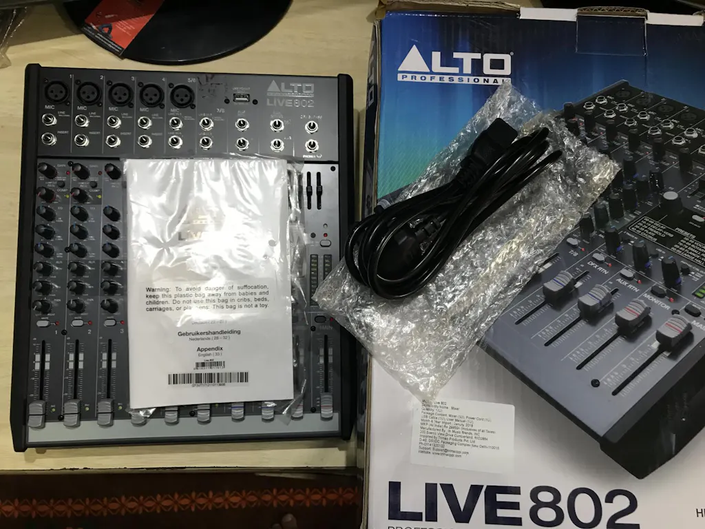 Buy Alto Live 802 Professional 8-Channel/2-Bus Mixer Online