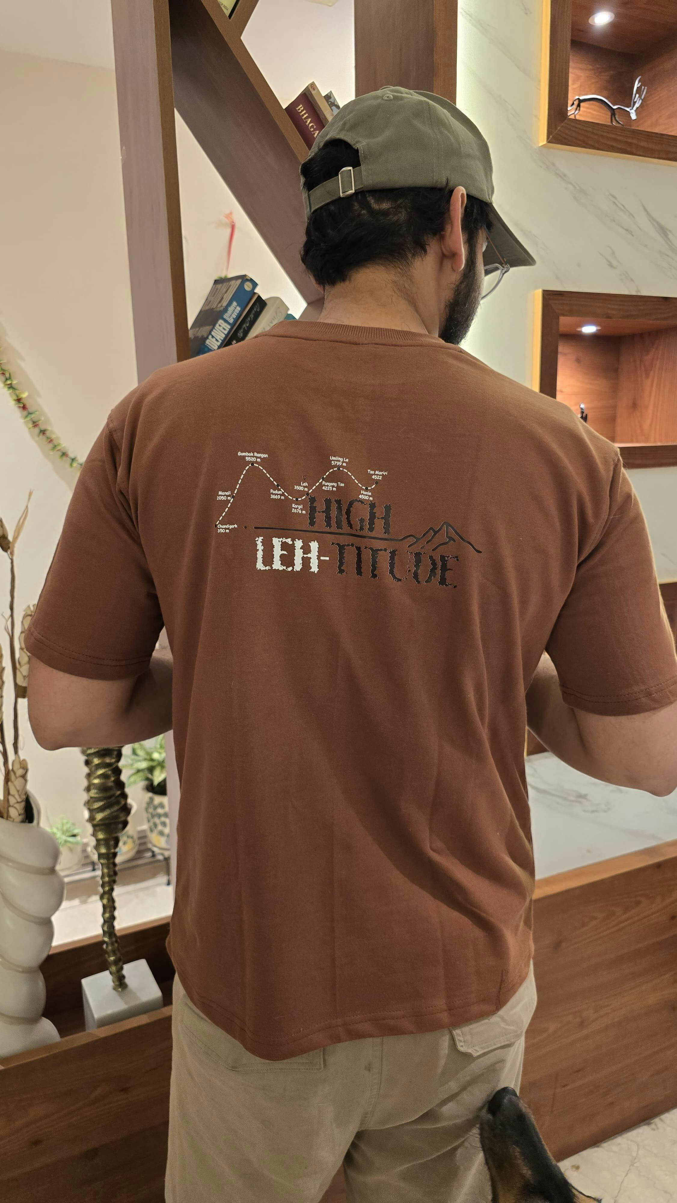Oversized T-Shirt Brown for Mountains | BAKAW – Bakaw