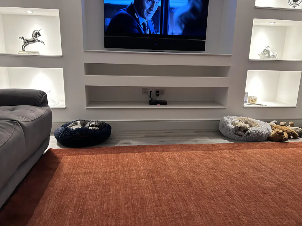 The Donut - Eco Friendly Luxury Calming Donut Dog Bed, Navy