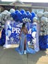 Dusty Blue One shoulder High Split Beaded Long Prom Dresses