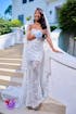 Silver Sparkle Beaded Mermaid Court Train Sweetheart Sleeveless Prom Dresses