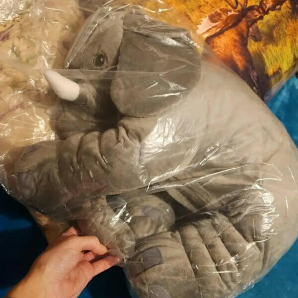 Adorable Elephant Pillow Plush Toy Doll Balma Home