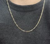 Cadena de Oro Eslabón Invertida de 14K