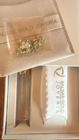 Gargantilla Flor C/Piedra en Oro de 10K
