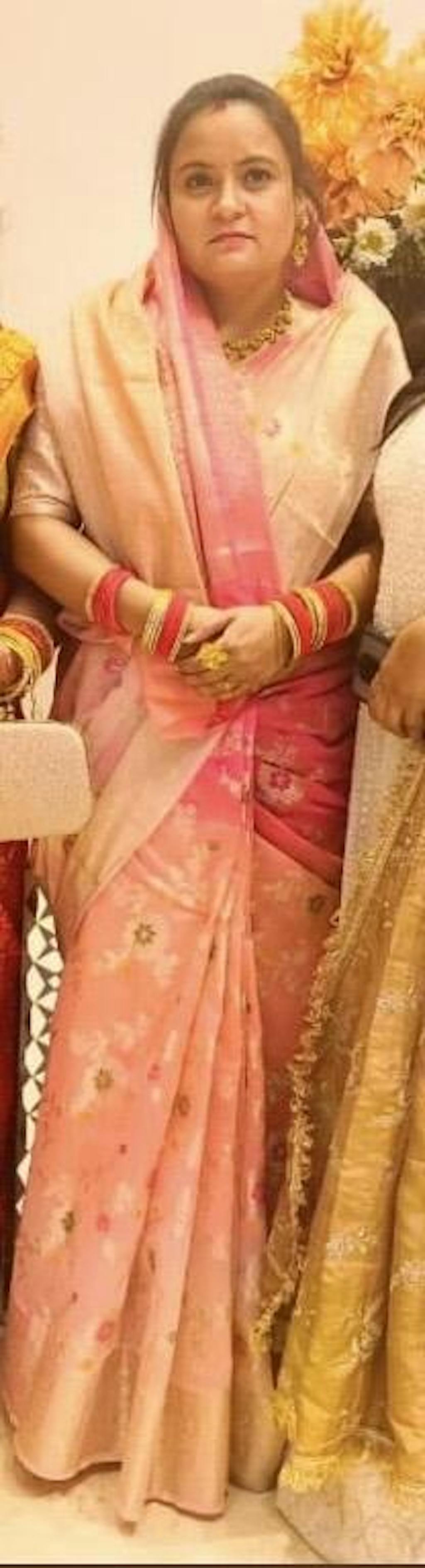 Banarasi Shaded Semi Silk Saree With Jaal Zari & Meena Weaving-Pink