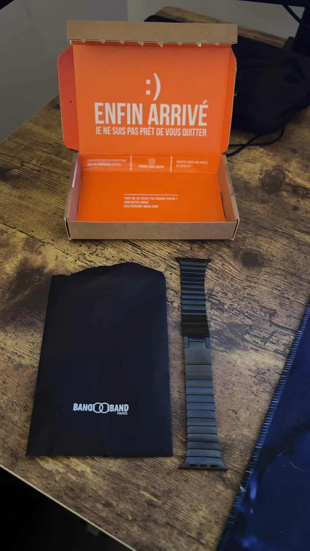 Bracelet acier à maillons détachables sans outil - Apple Watch - Ardoise 44mm 45mm 46mm 49mm