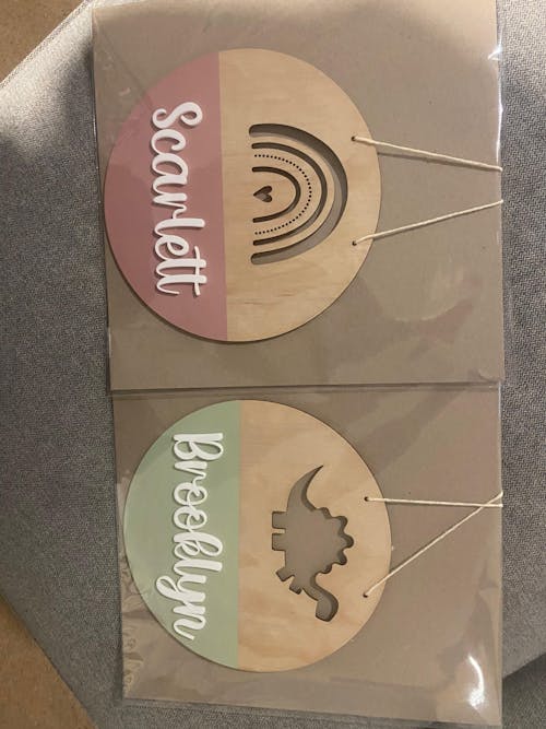 Personalised Name Plaque - Round