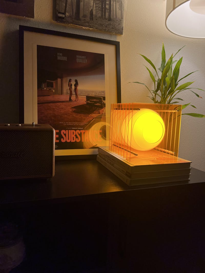 Lớp small square in orange acrylic