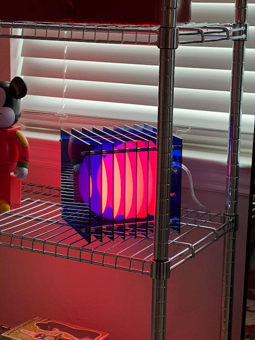 Lớp small square in blue acrylic CE