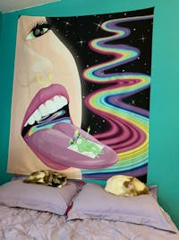 Rainbow Road Tapestry