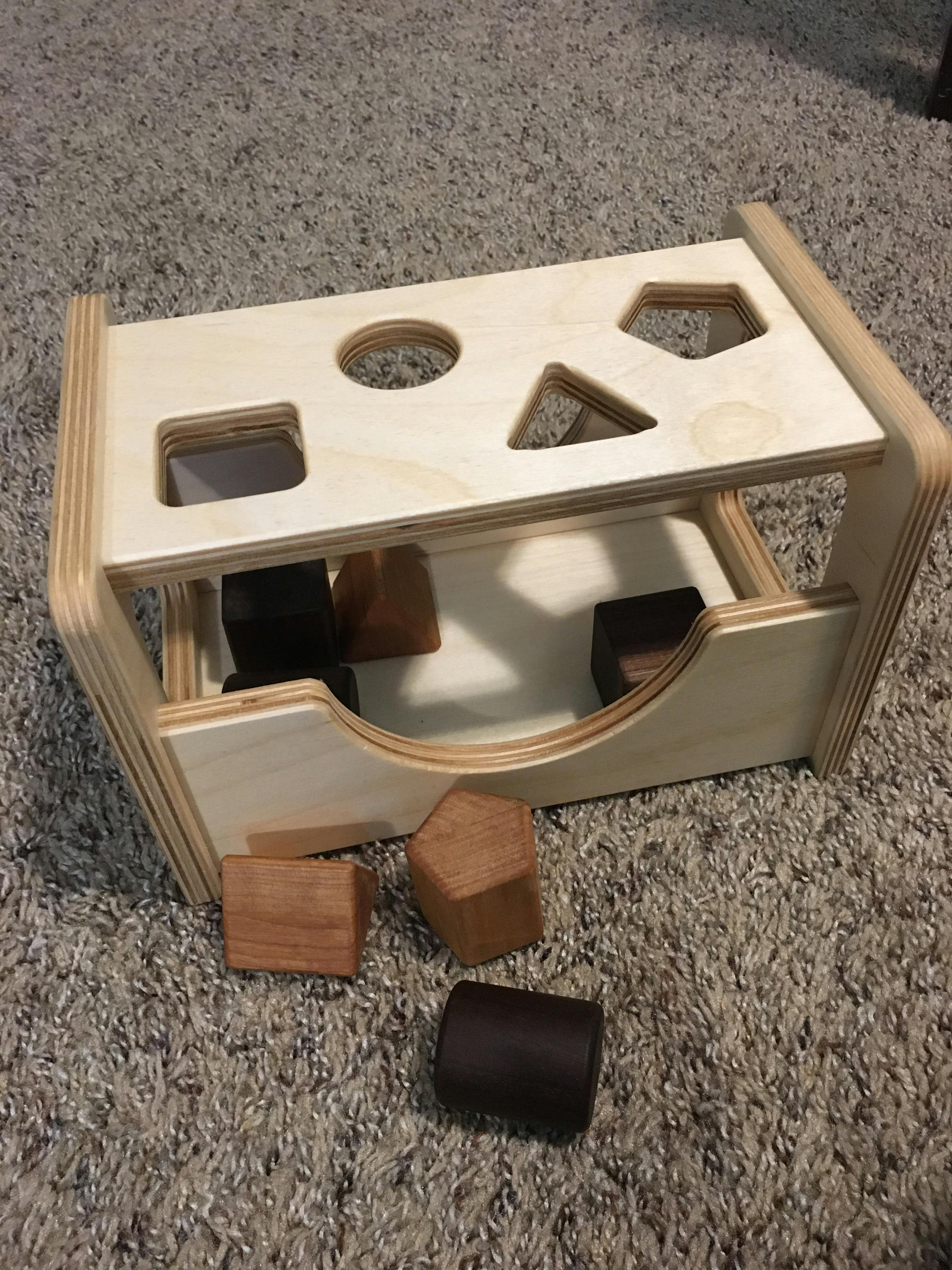 personalised wooden shape sorter