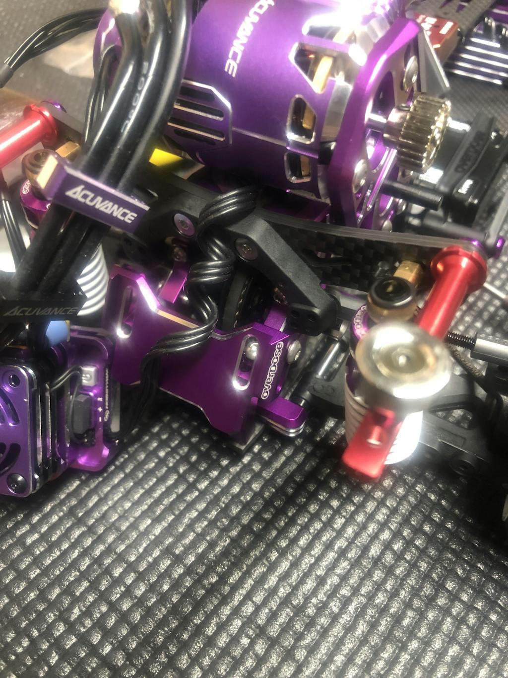 OVERDOSE OD3974 JT Aluminum Rear ESC Mount Type-2 (For GALM Series/Purple)