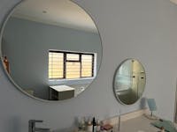 90cm Round Aluminium Mirrors