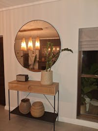 120cm Round Aluminium Mirror