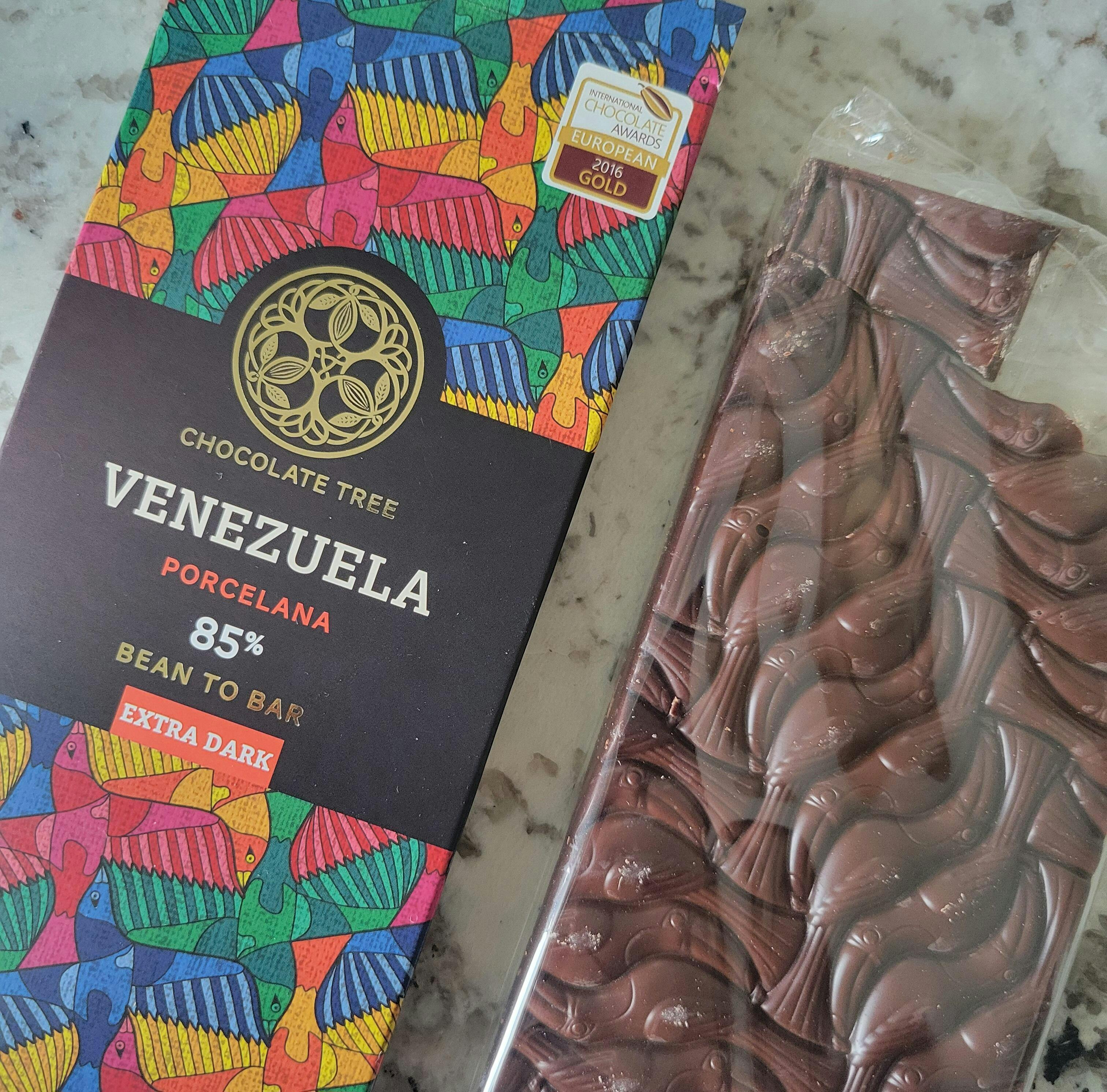Chocolate Tree Venezuela Porcelana 85% Dark Chocolate – Bar & Cocoa