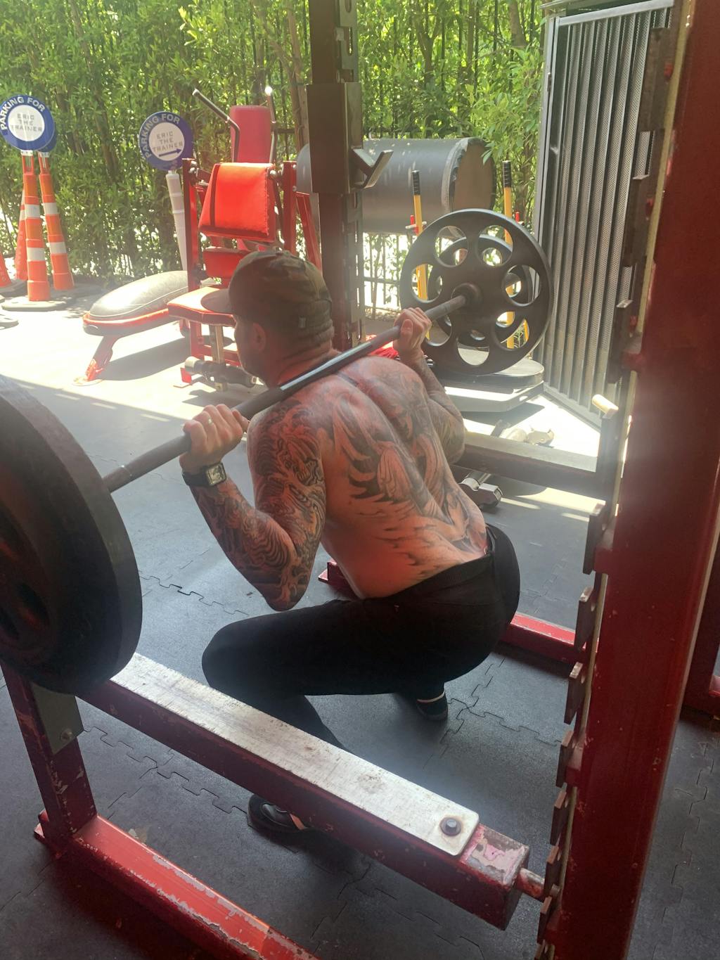 Men's Athletic Chino Pants in Black Barbell Apparel