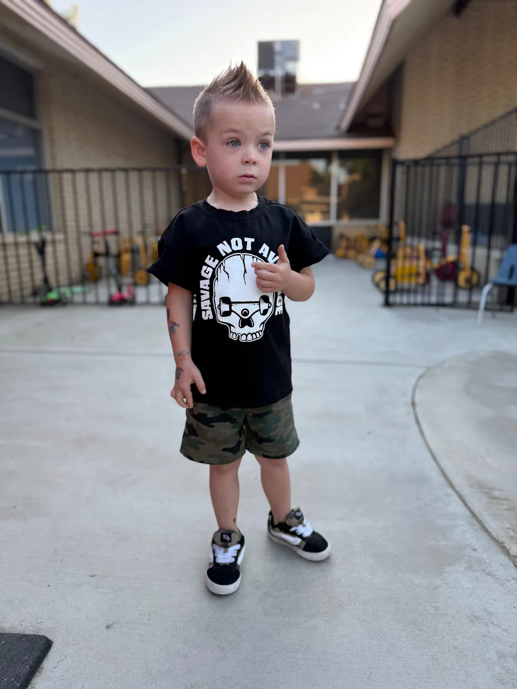 Savage Not Average Graphic T-Shirt- Black | Skate Tee