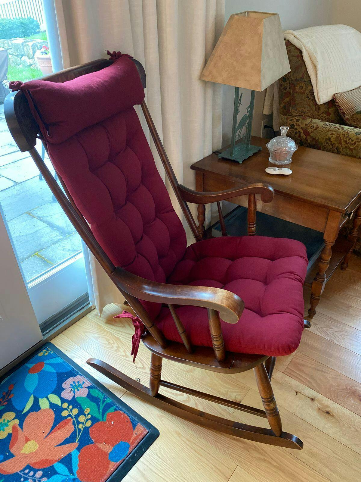 Hayden Turquoise Rocking Chair Cushions - Latex Foam Fill