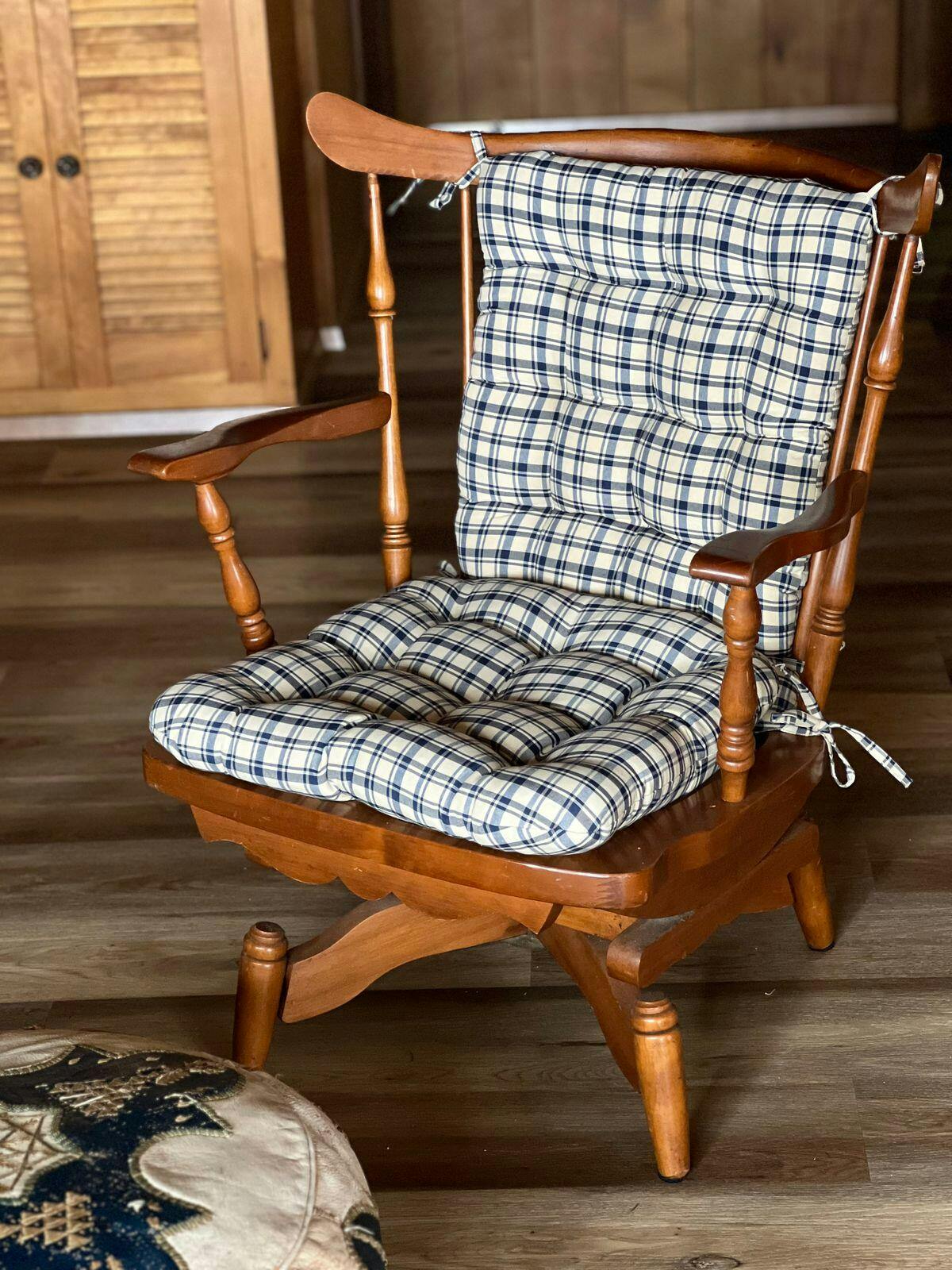 Hayden Beige Rocking Chair Cushions - Latex Foam Fill