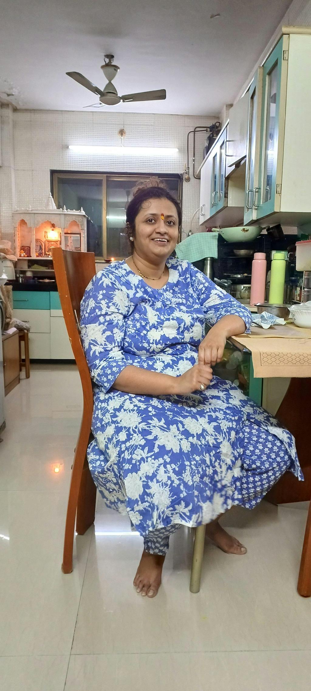 Garden Roses Charm A-line COTTON Kurta