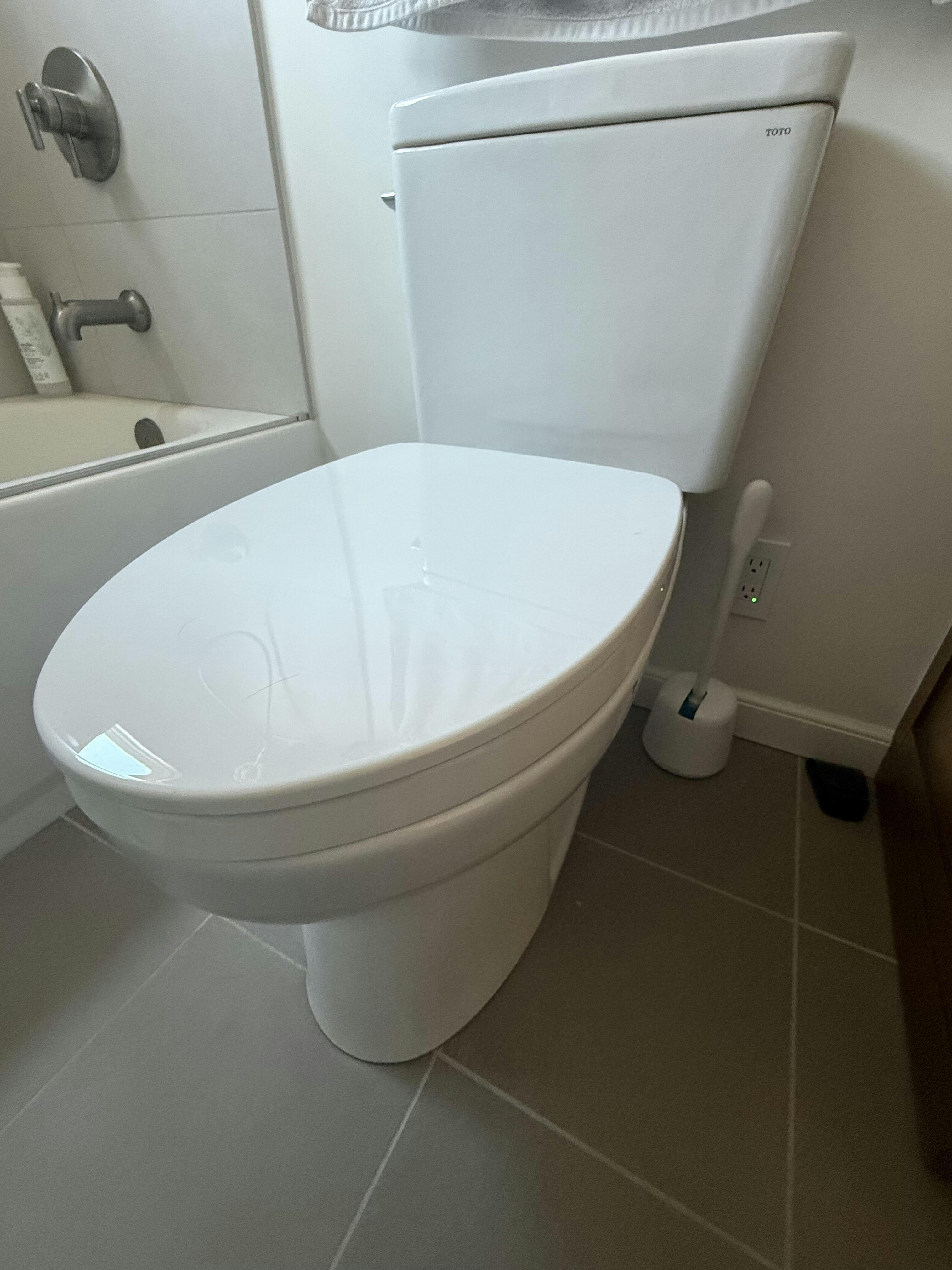TOTO C776CEFGT40#01 Drake Universal Height Toilet Bowl, Washlet+