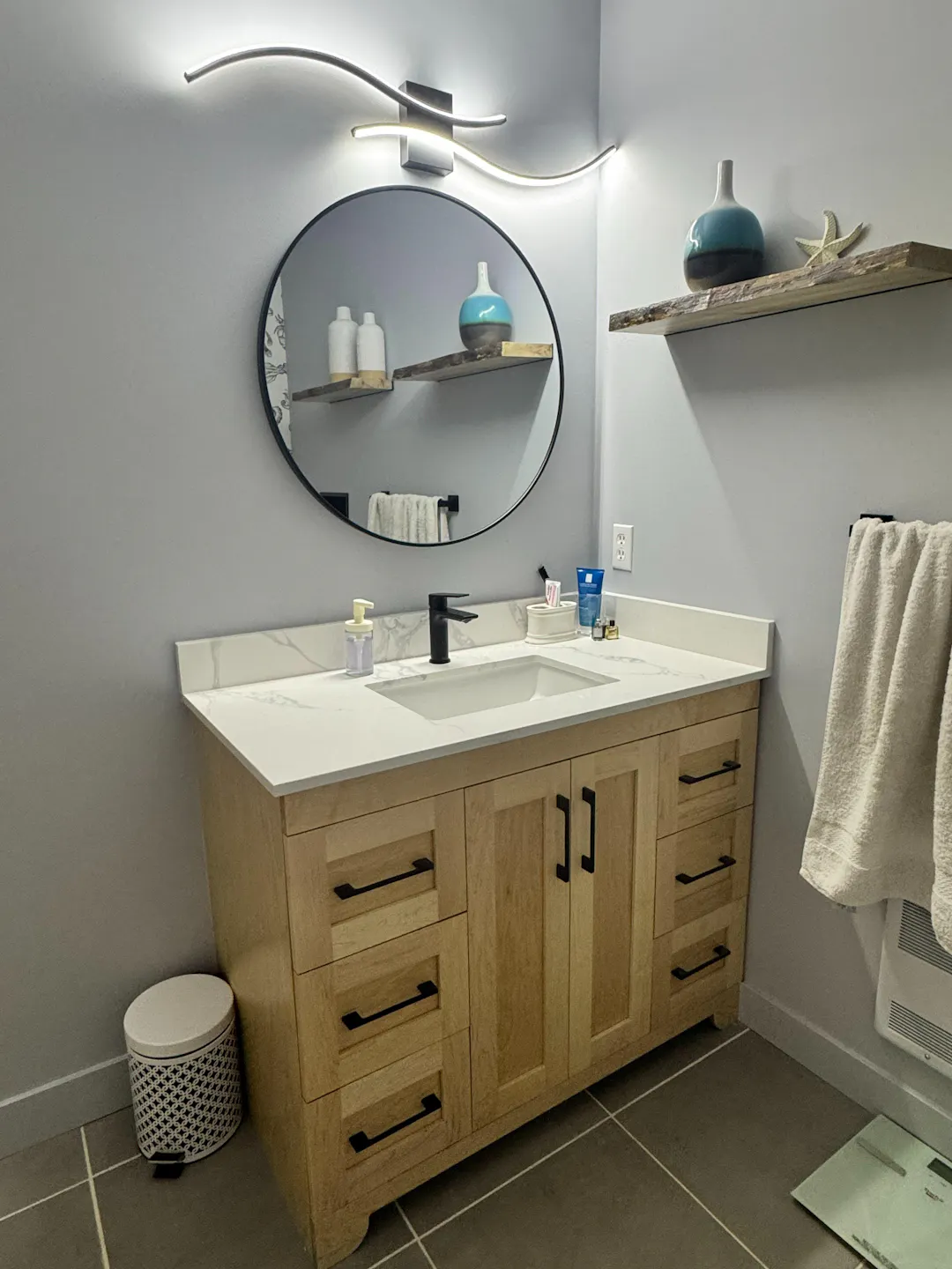 Chester 72" Double Sink Solid-Wood Vanity with Quartz Countertop