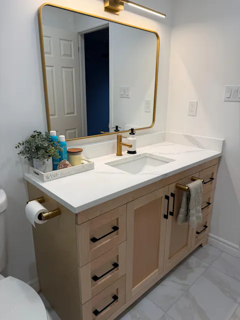 Chester 72" Double Sink Solid-Wood Vanity with Quartz Countertop