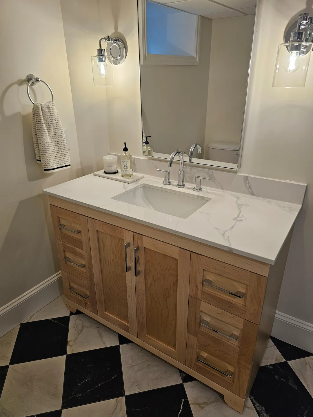 Chester 72" Double Sink Solid-Wood Vanity with Quartz Countertop