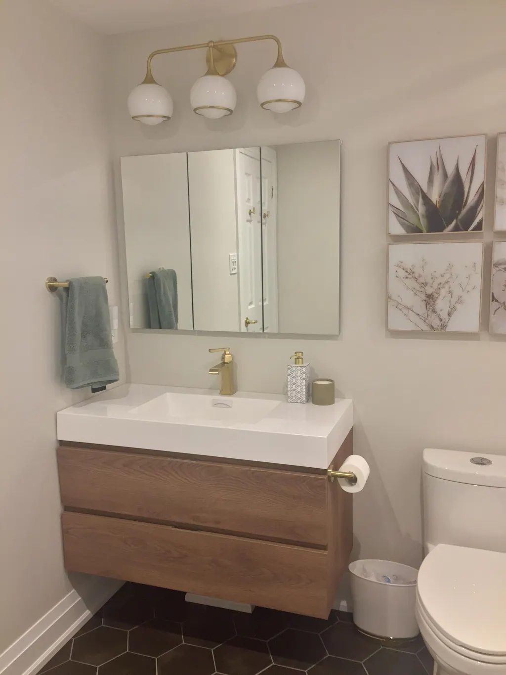 Bliss 60" Double Sink Wall Mount Modern Bathroom Vanity — Bathify