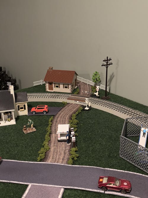 Dirt Roads #2 (~2" width) Cut & Play FeltPro™ Cloth Battle Mat