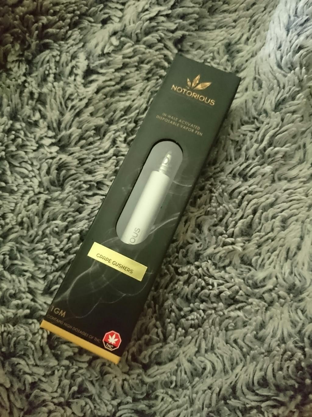 Notorious THC Wedding Cake Disposable Vapor Pen BC Bud Supply