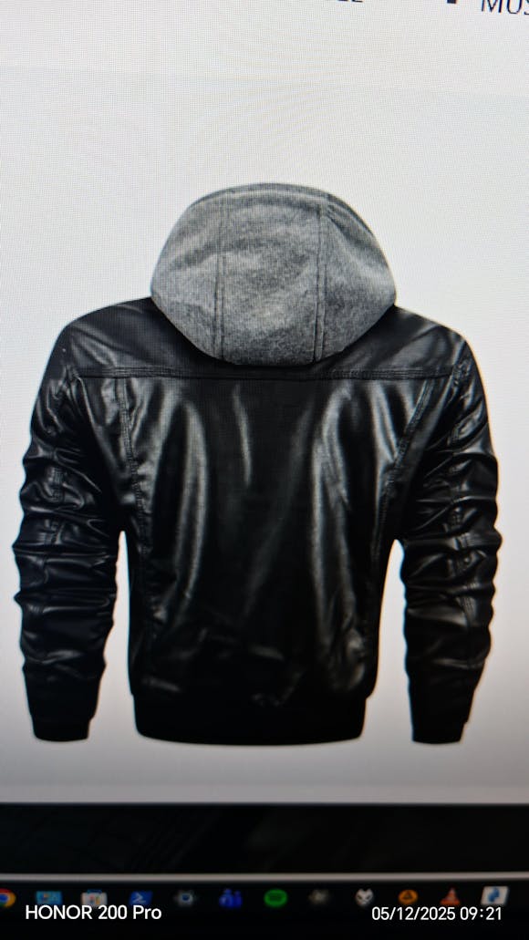 Muška Zimska Kožna Jakna Sa Termo postavom - Norden Black