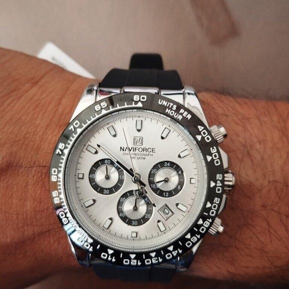 Muški Sat NaviForce NF8054 Daytona - Srebrna Boja