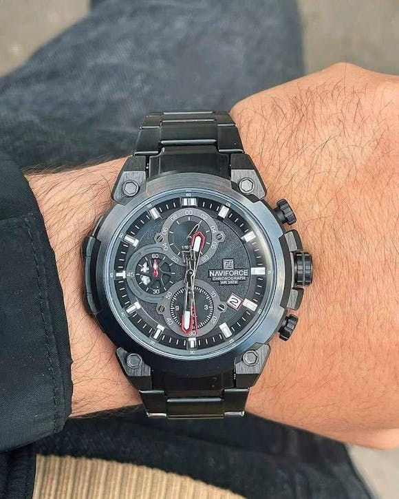 Muški sat NaviForce NF8071 Striker - Black