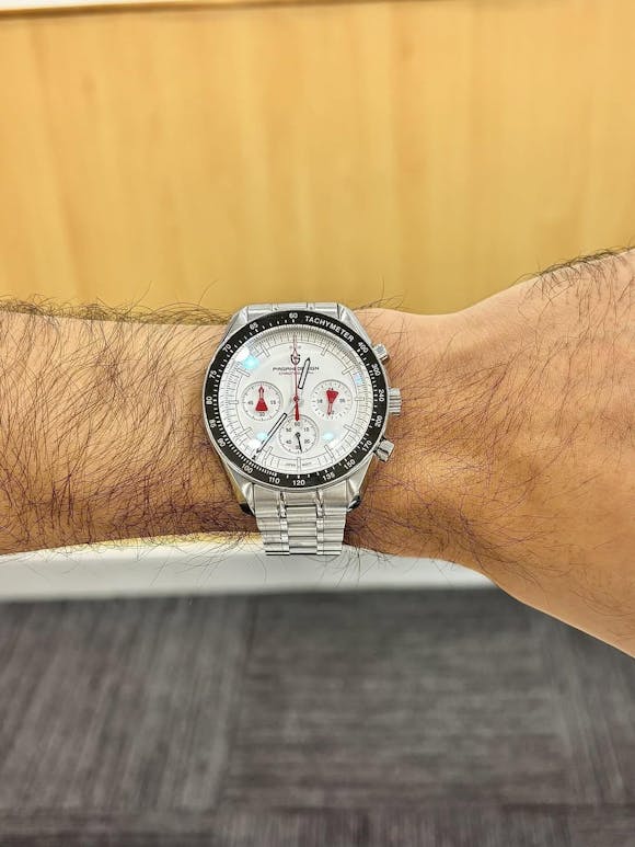 Muški Sat Pagani Design PD1701 - White & Red Speedmaster