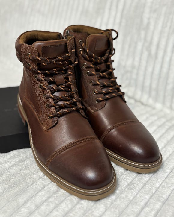 Muške Cipele od Prirodne kože Oxfords – Braon Boja