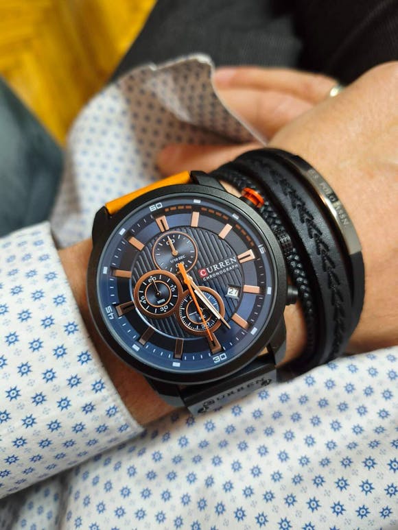 Muški sat Curren CR-8291 - Brown Navy blue