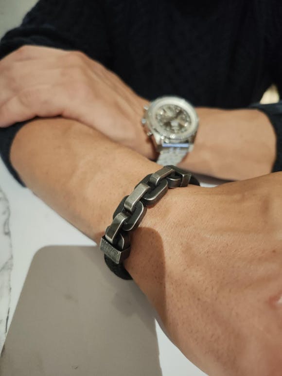 Muška Narukvica Chain - Crna Boja