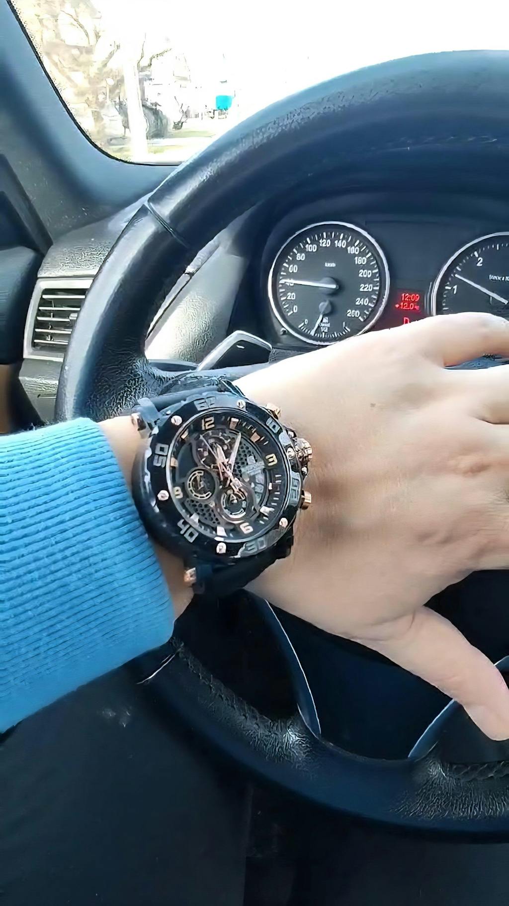 Muški Sat NaviForce NF7123 Runner - Black-Rose Gold