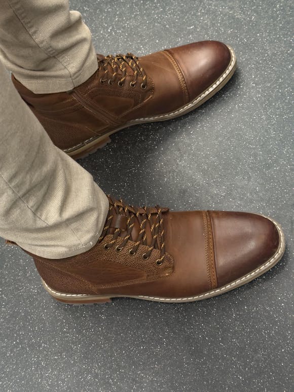 Muške Cipele od Prirodne kože Oxfords – Braon Boja