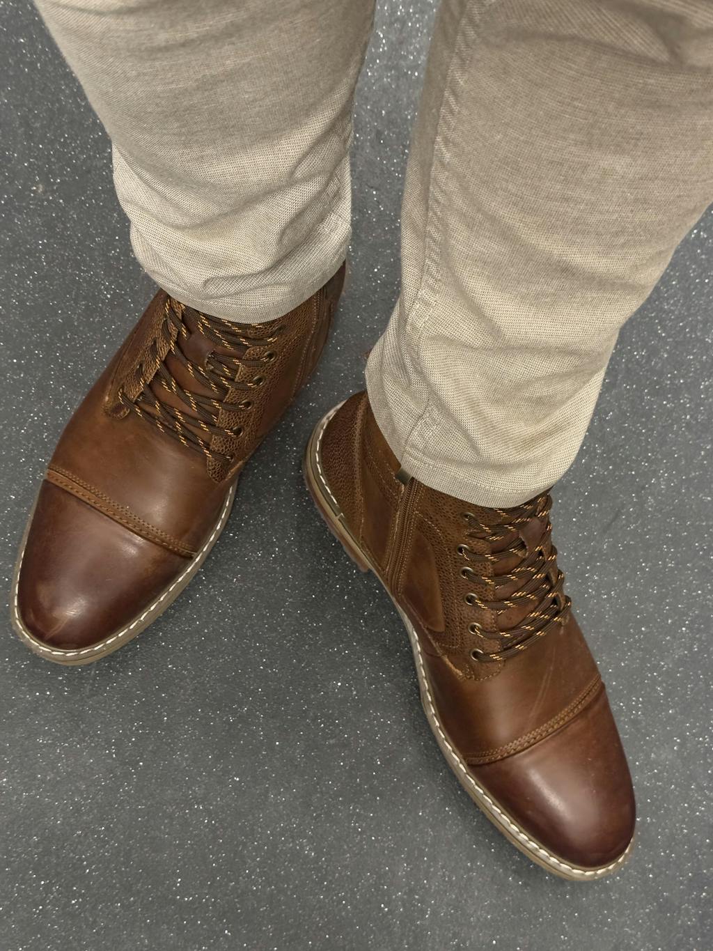 Muške Cipele od Prirodne kože Oxfords – Braon Boja